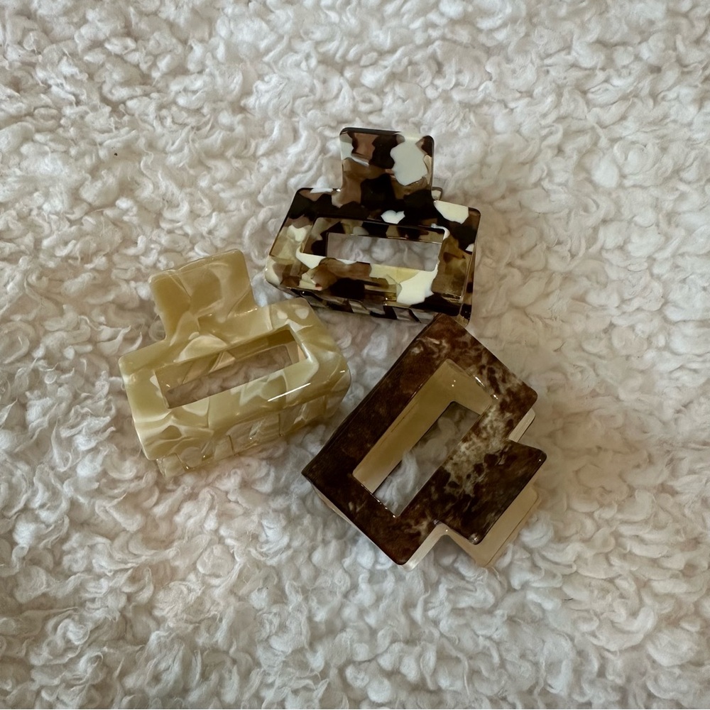 Anthropologie Hair Clip Set of 3